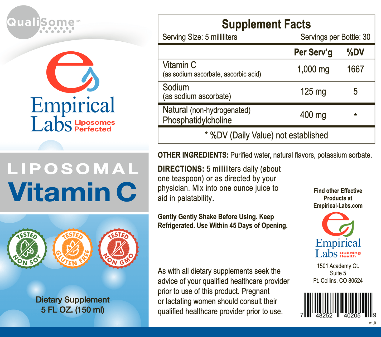 Empirical Liposomal Vitamin C 5 oz - Ruti