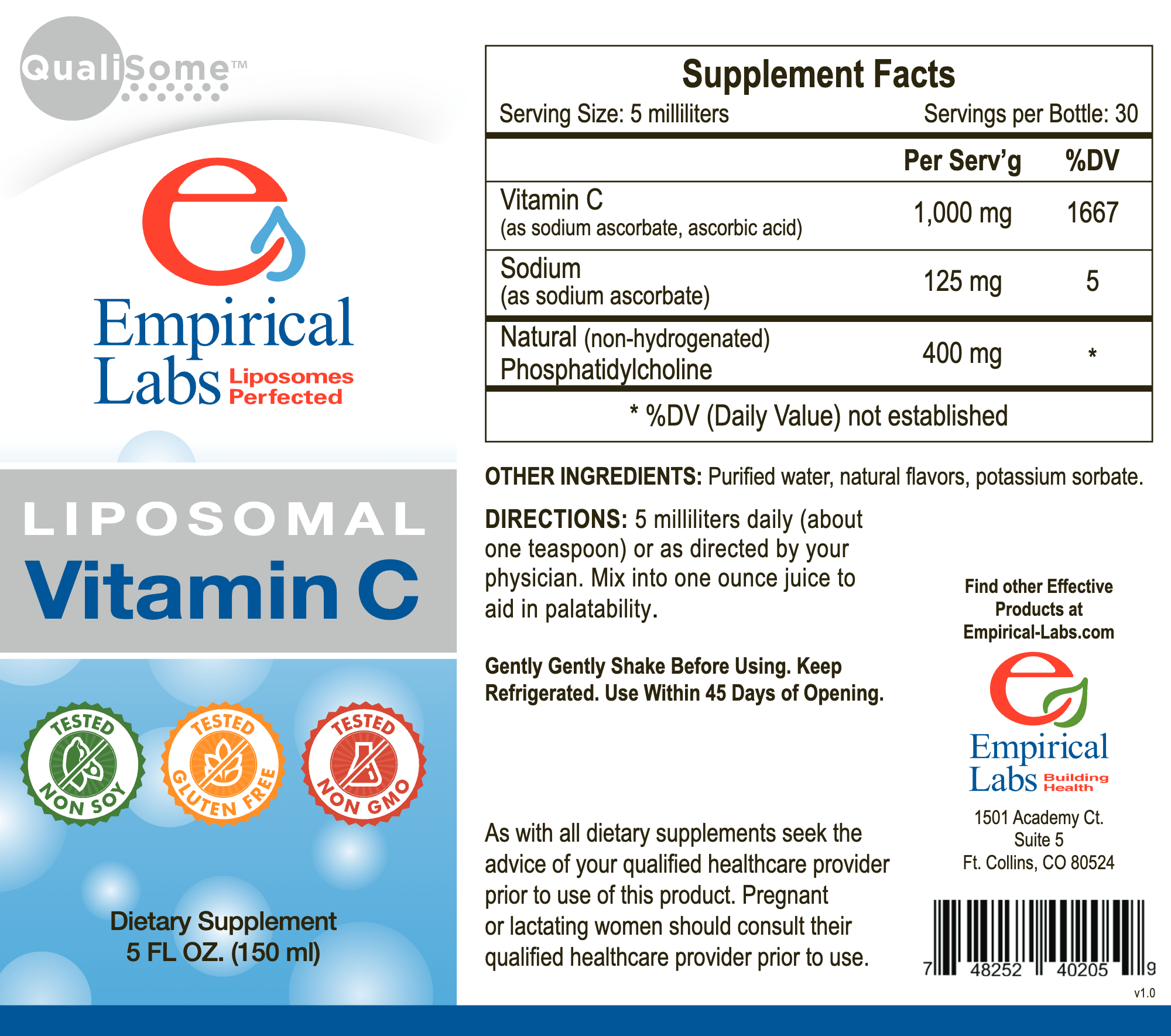 Empirical Liposomal Vitamin C 5 oz - Ruti